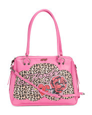 Leather Paris Animal Satchel | Handbags | Marshalls | Marshalls