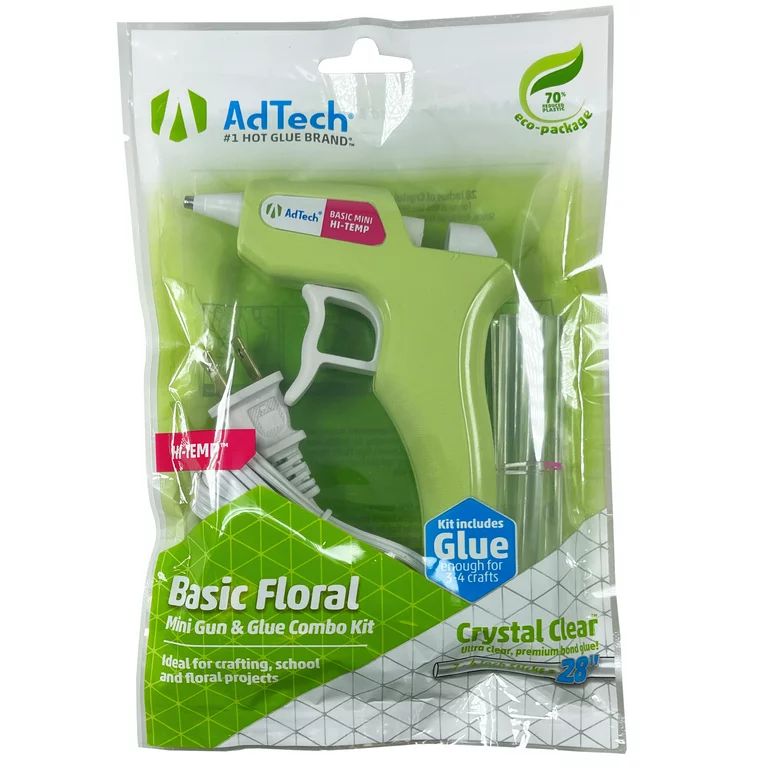 AdTech Floral Mini High Temp Glue Gun with Glue Sticks | Walmart (US)