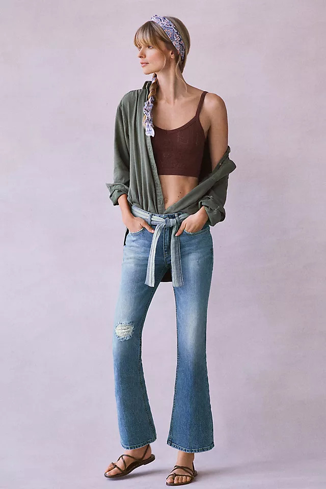Pilcro The Yaya Kick Flare Jeans | Anthropologie (US)