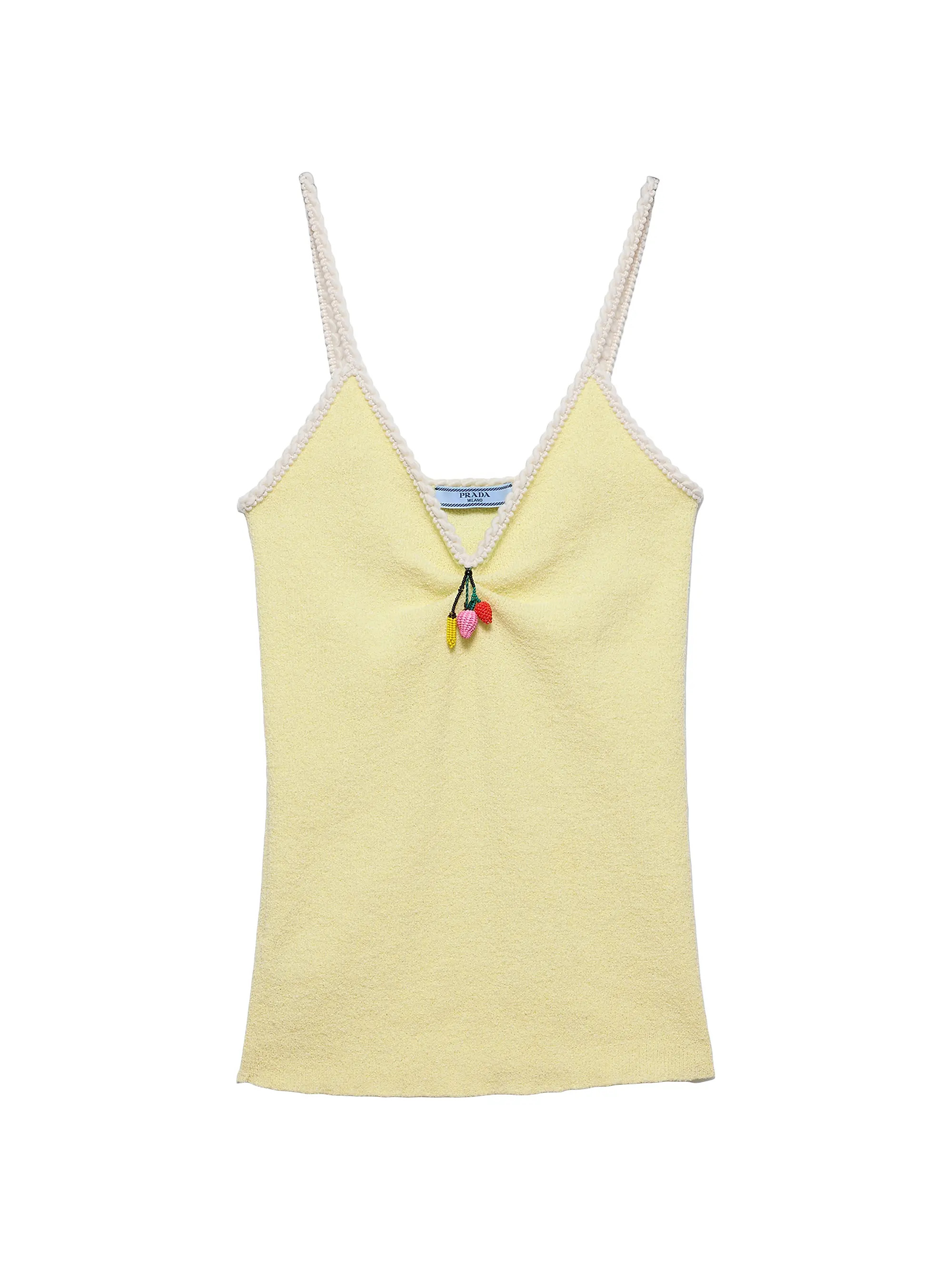 Prada Cotton Bouclé Top | Saks Fifth Avenue | Saks Fifth Avenue