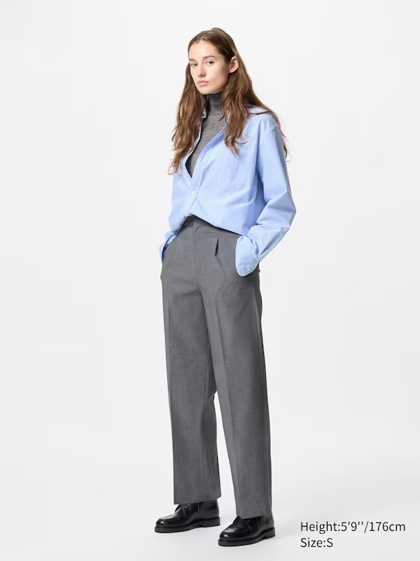 Pleated Wide Pants | Tall | UNIQLO (US)