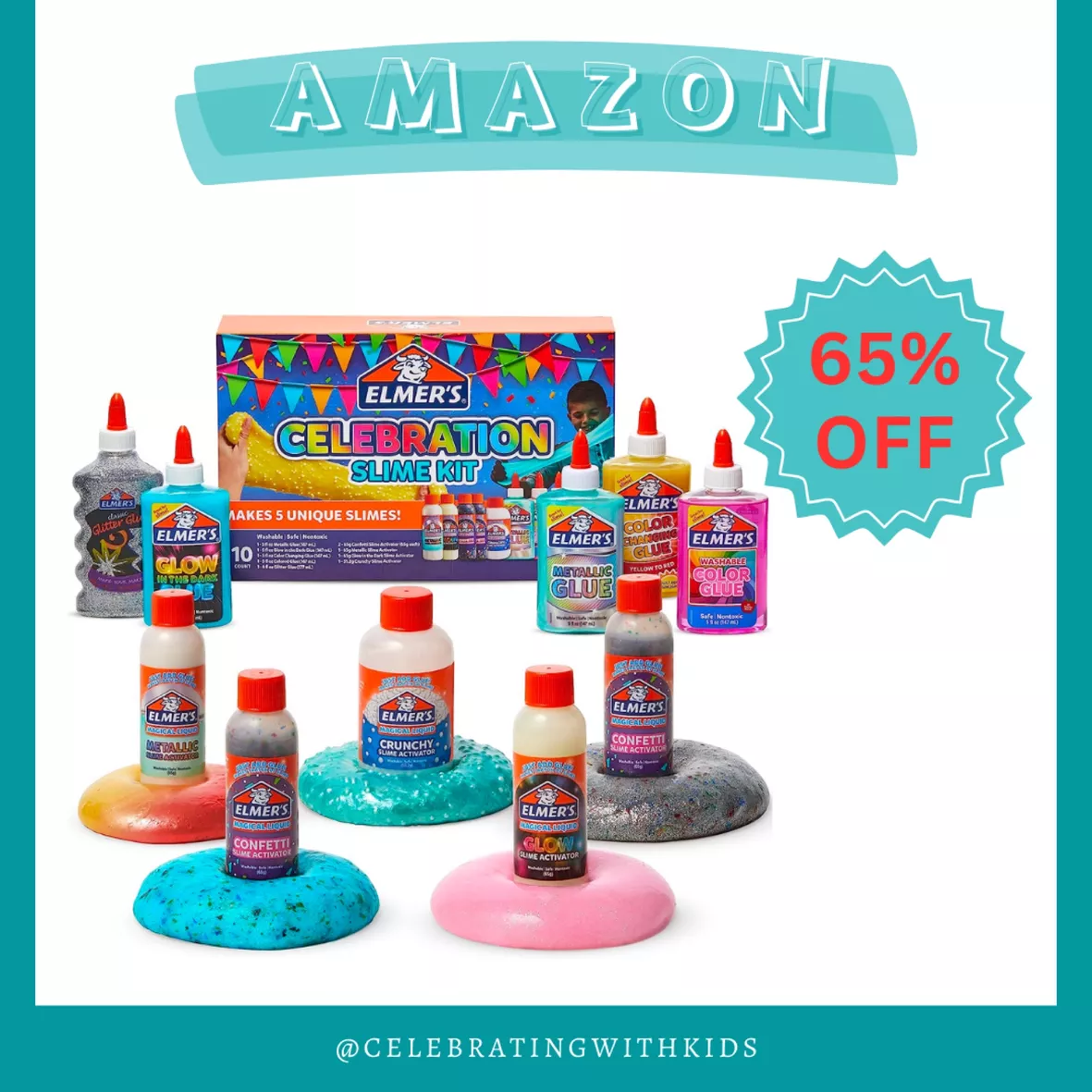 Elmers Colour Change Slime Kit 4 pieces