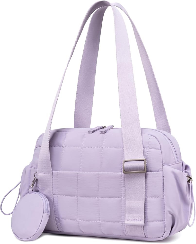 CAMTOP Mini Gym Bag for Women, Small Gym Tote Bag Puffy Quilted Sports Duffel Bag with Wet Compar... | Amazon (US)