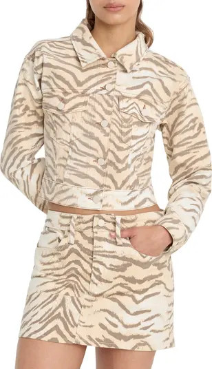 (1)1Essential Crop Organic Cotton Denim JacketGood AmericanRegular & Plus | Nordstrom