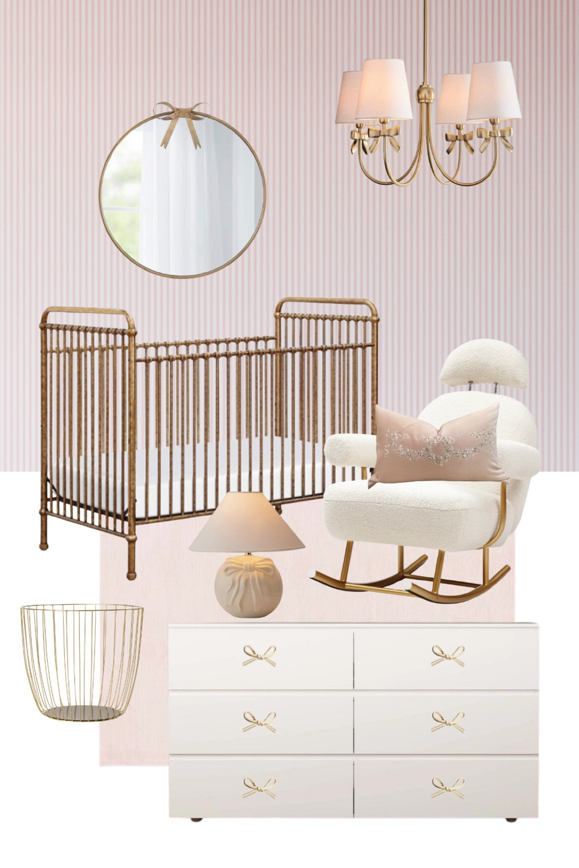 Gold and Pink Bow Nursery

#LTKBaby #LTKBump #LTKKids