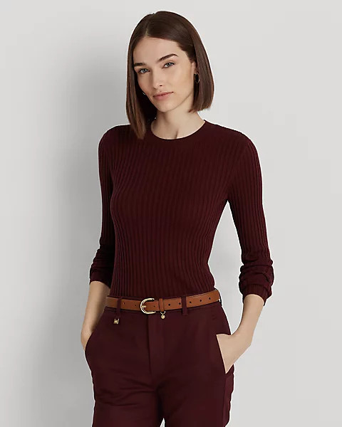 Rib-Knit Silk-Blend Jumper | Ralph Lauren (UK)