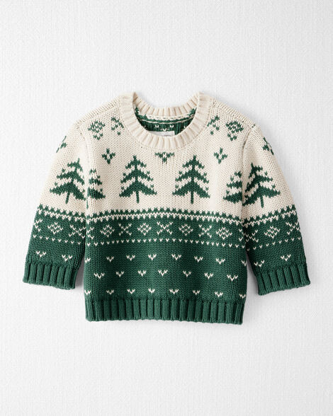 Baby Organic Cotton Fair Isle Sweater Knit Pullover - Little Planet | Carter's | Carter's Inc