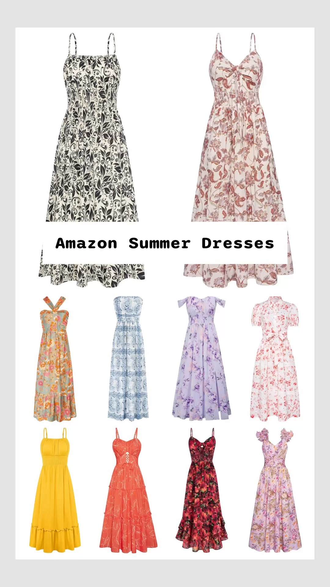 Colorful summer dresses on Amazon. I love these for a festive, tropical, beach, or destination wedding!

Dressy casual wedding guest dress, bridal shower guest dress, colorful dress, Amazon dress, outdoor wedding, garden party, summer wedding, semi formal party dress, event dress, floral dresses, summer sundresses, flowy summer dresses, maxi sundresses, honeymoon dresses, vacation dresses.

#LTKWedding #LTKTravel #LTKSeasonal