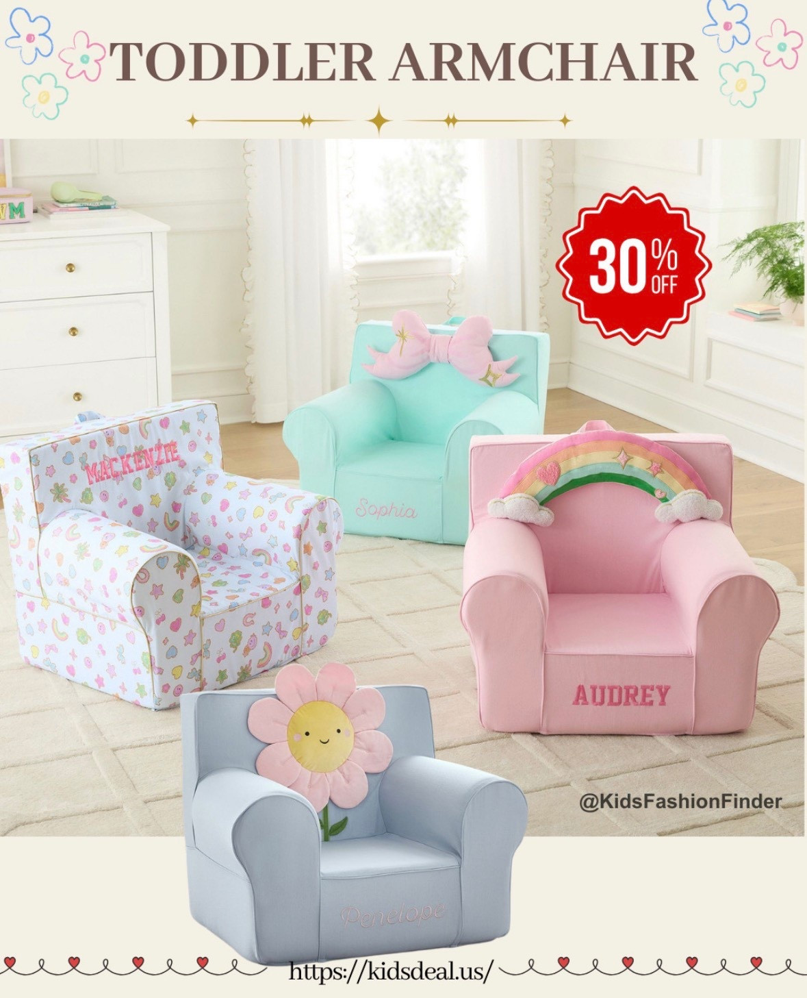 Kids Anywhere Chair cuteness 🎀🌈

Adorable 3D bow and rainbow designs — little girls’ favorite 💕
Cozy, comfy & perfect for reading or relaxing

#potterybarnkids #kidsanywherechair #kidsroom #momfinds 

 

#LTKHome #LTKKids #LTKBaby