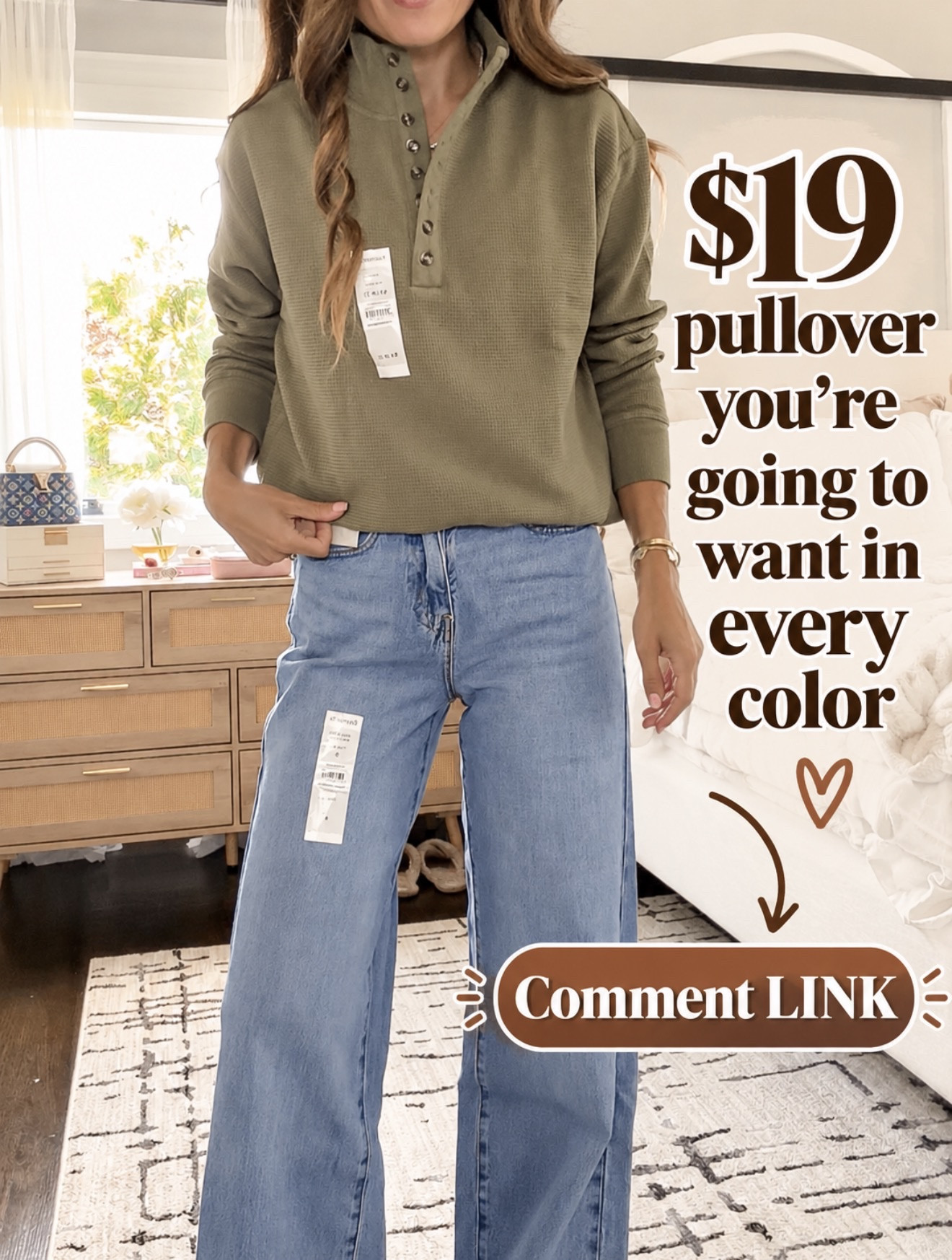 This $19 pullover is SO good—you’re going to want every color! 😍 I love the texture, the button detail, and how easy it is to throw on with jeans.

Comment LINK and I’ll send it to you! 🔗⬇️

#LTKOver40 #LTKSeasonal #LTKootd