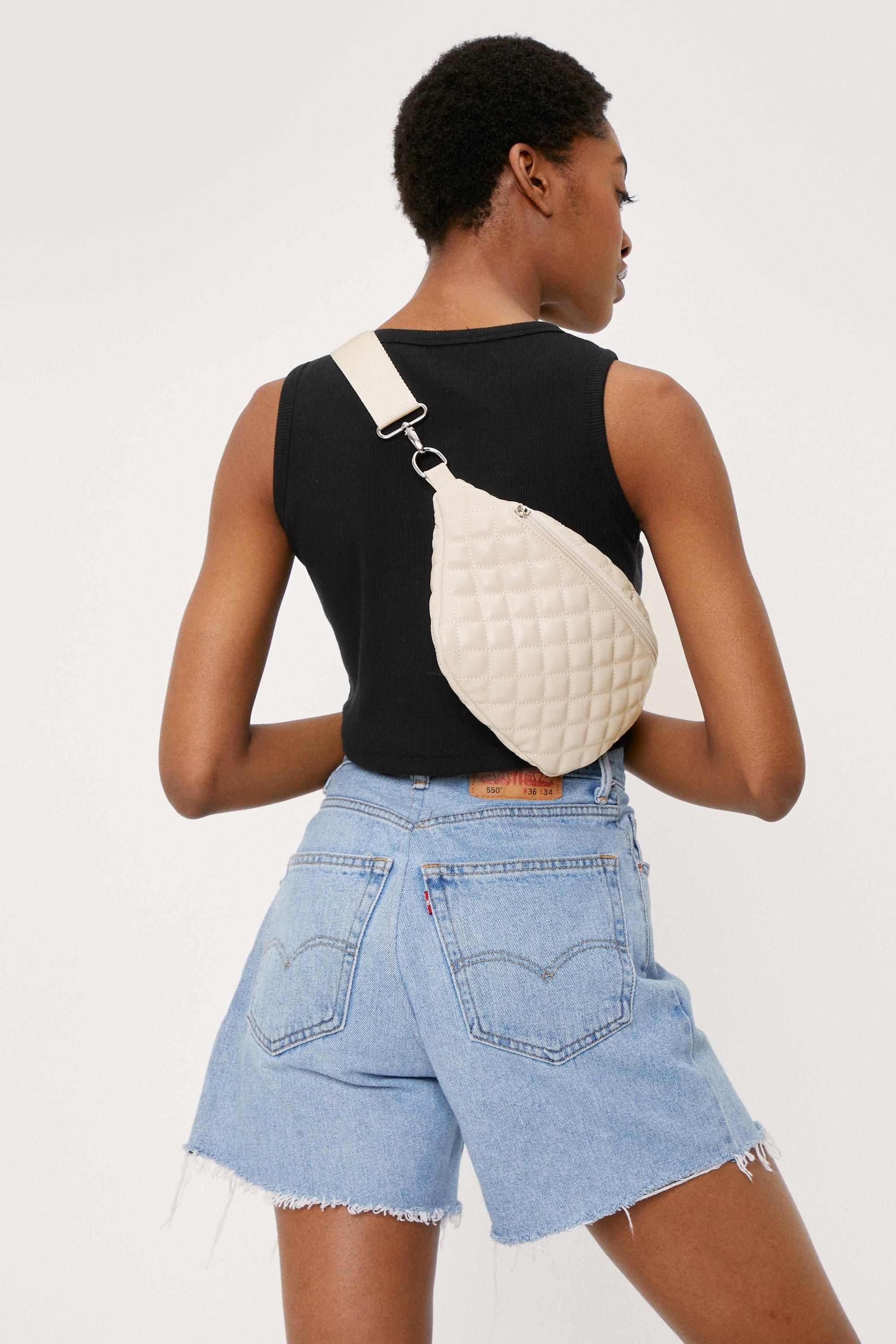 Adjustable Zip Top Quilted Fanny Pack | Nasty Gal (US)