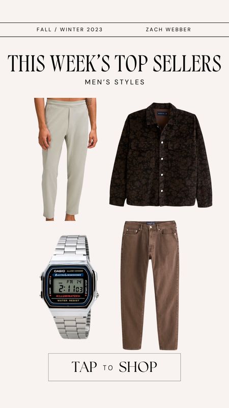 Top sellers this week - men’s fashion staples for the fall and winter. These would make great gifts, and Abercrombie has 20% off on most items right now!

#LTKGiftGuide #LTKmens #LTKsalealert