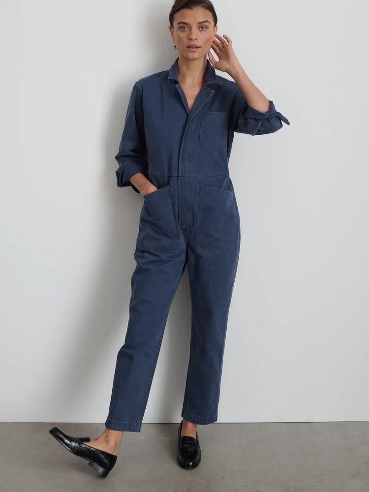 Standard Zip Jumpsuit in Herringbone | Alex Mill