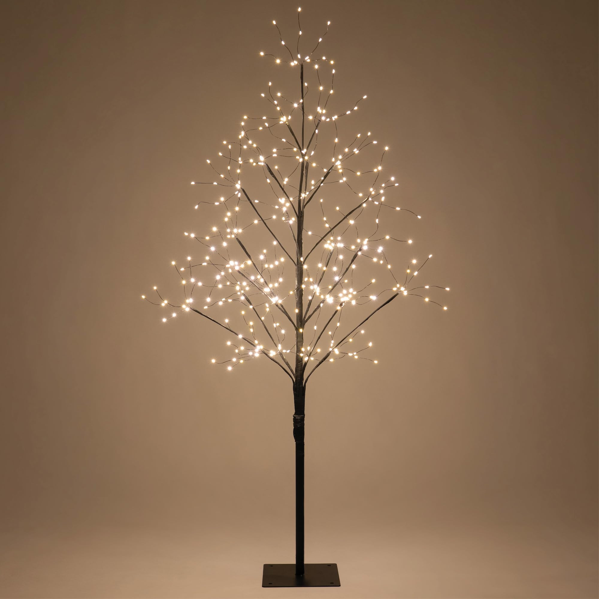 4 Ft Black Fairy Light Tree Artificial Tree Bedrom Décor Black Home Decor, 390 Warm White LED Li... | Amazon (US)