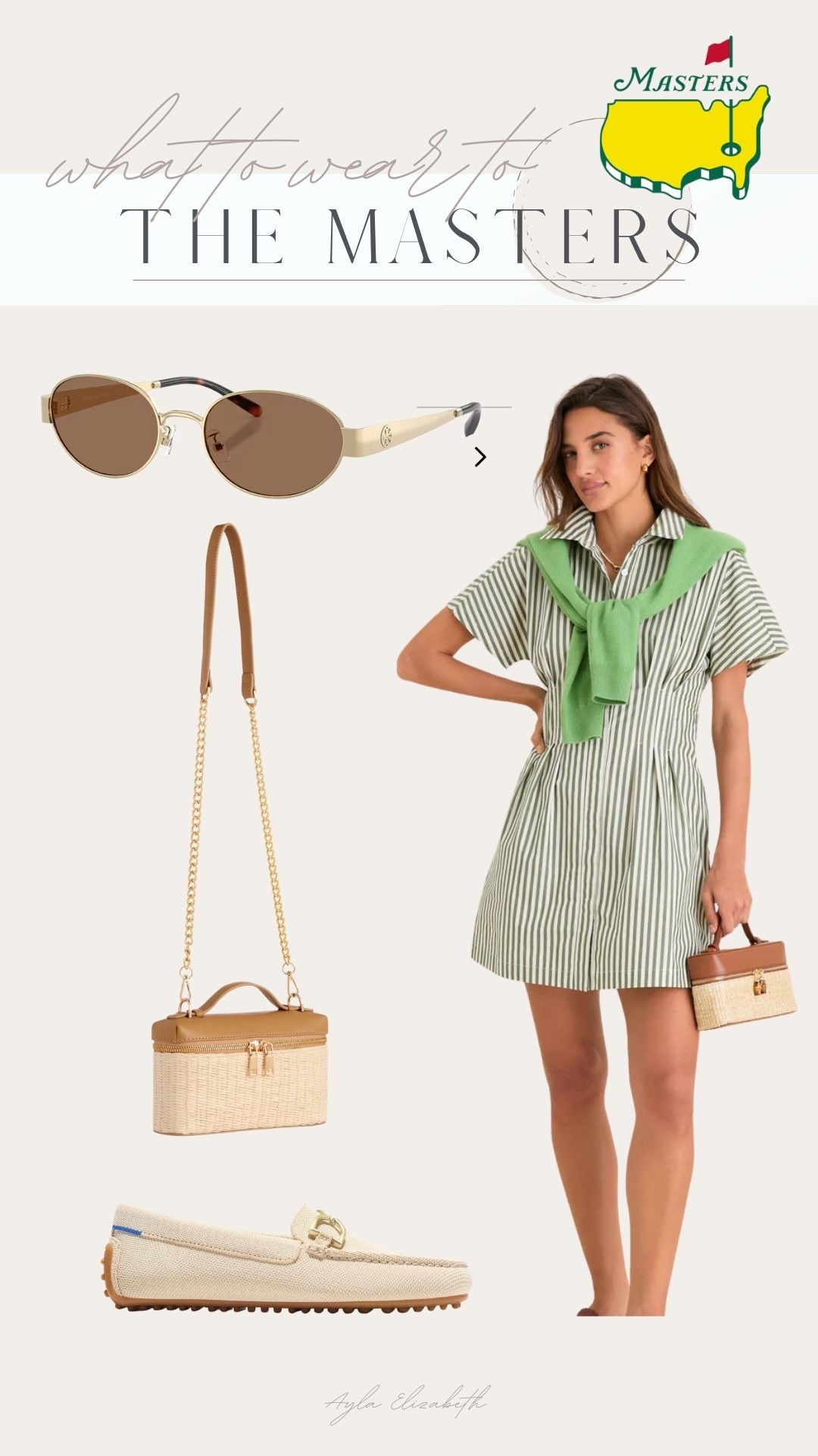 Simple outfit idea for the masters ☁️

Bag in color TAN  

#LTKootd #LTKSeasonal