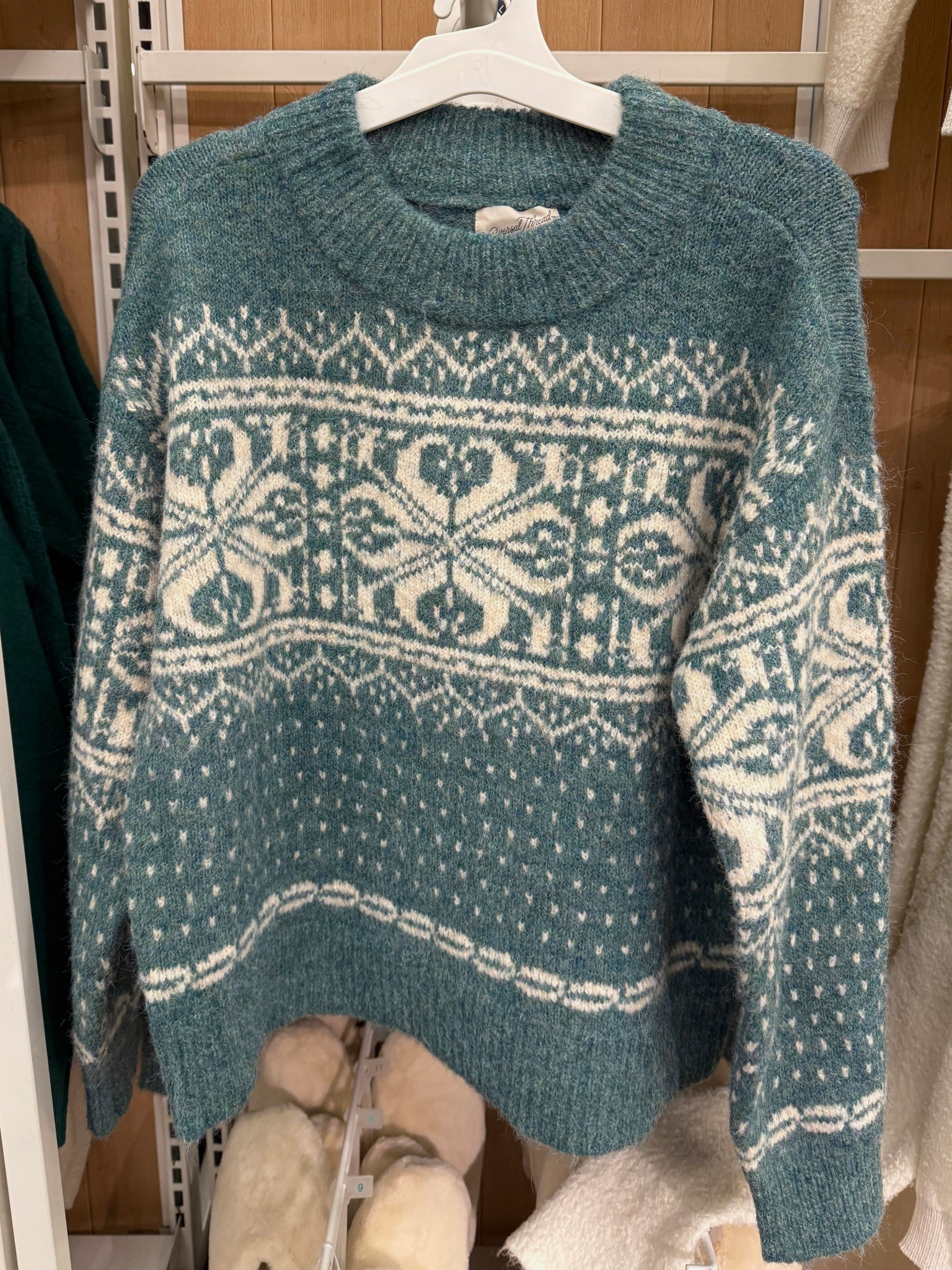 New at Target and so cozy! ❄️ This Alpine Pullover Sweater from Universal Thread brings the cutest mountain-inspired vibes to your winter wardrobe. 🏔️ The jacquard knit, relaxed fit, and soft midweight feel make it perfect for layering on chilly days. Such an easy throw-on piece for errands, holiday outings, or just staying warm and comfy. Linked a few more cozy sweaters and cold-weather accessories to complete the look! 🤍🧤
#Target #WinterOutfits #Sweater 

#LTKHoliday #LTKFindsUnder50 #LTKGiftGuide
