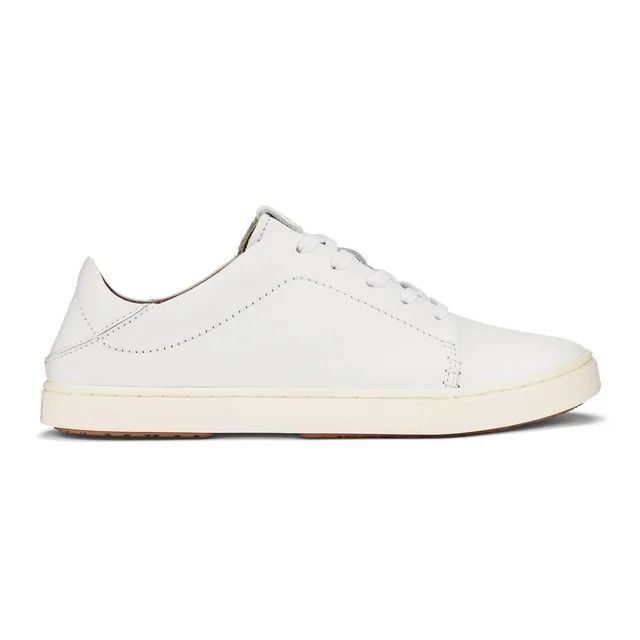 OluKai Womens Pehuea Li Ili Leather Sneaker White/White - 20433-4R4R WHITE/WHITE | Walmart (US)