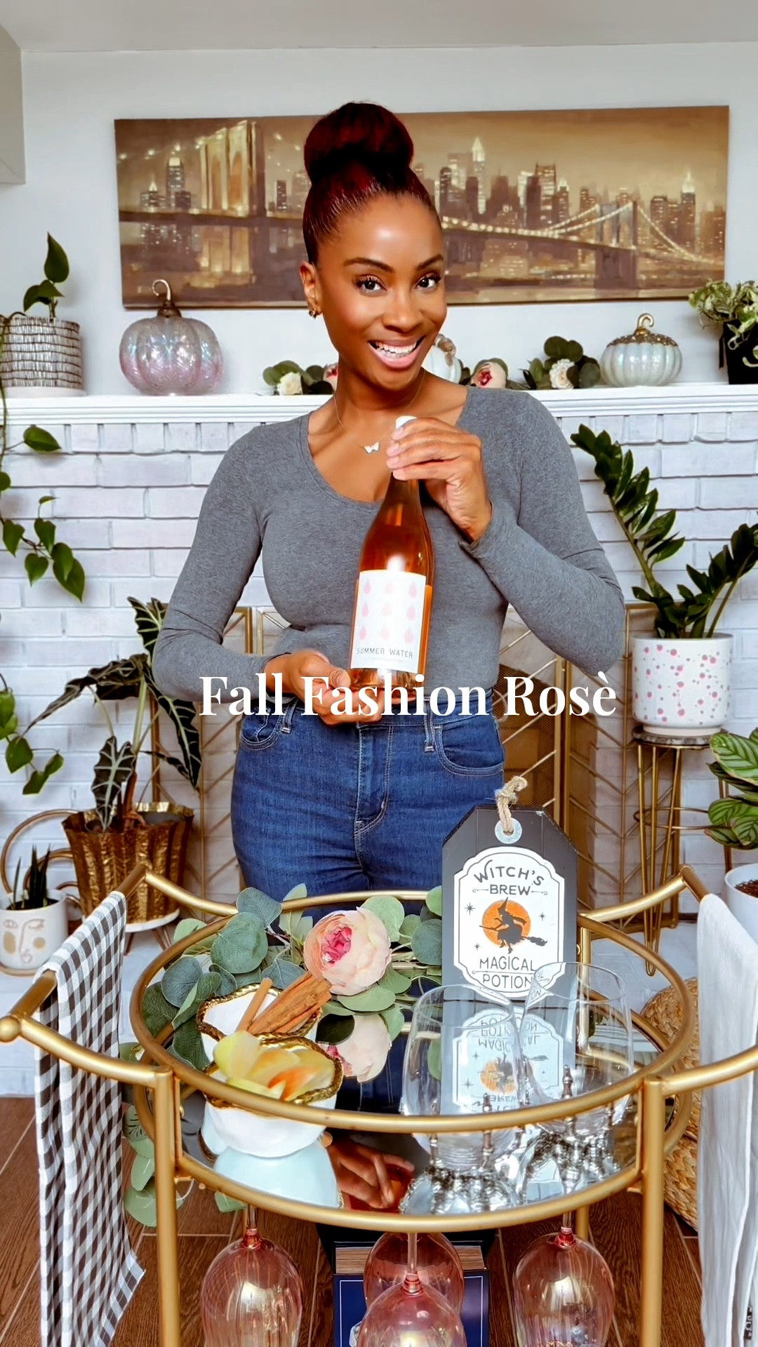 This Halloween and Thanksgiving drink will not disappoint! Take a break from pumpkin spice and get into this fashionable Rosè to sip on in style! Fall fashion, fall drinks, fall party, hosting, Thanksgiving dinner 

#LTKParties #LTKHome