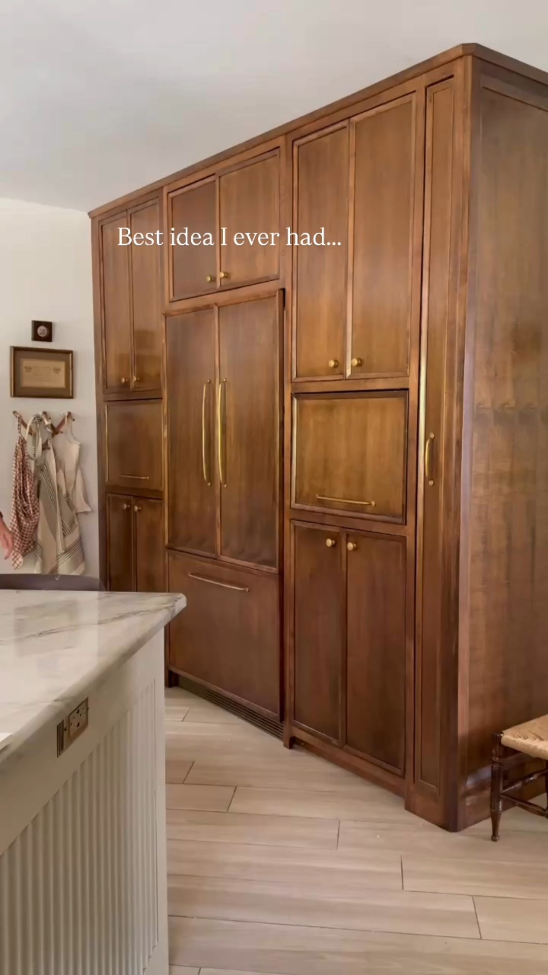 Best idea I ever had was using this extra “broom closet” cabinet as a command center to keep our family organized! 

Everything is still easily accessible but hidden away 🙌🏻

#LTKKids #LTKFamily #LTKHome