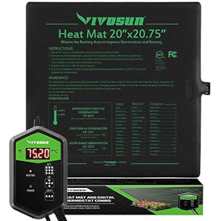 MET Certified 2 Pack Seedling Heat Mat, Seedfactor Waterproof Durable Germination Station Heat Mat,  | Amazon (US)