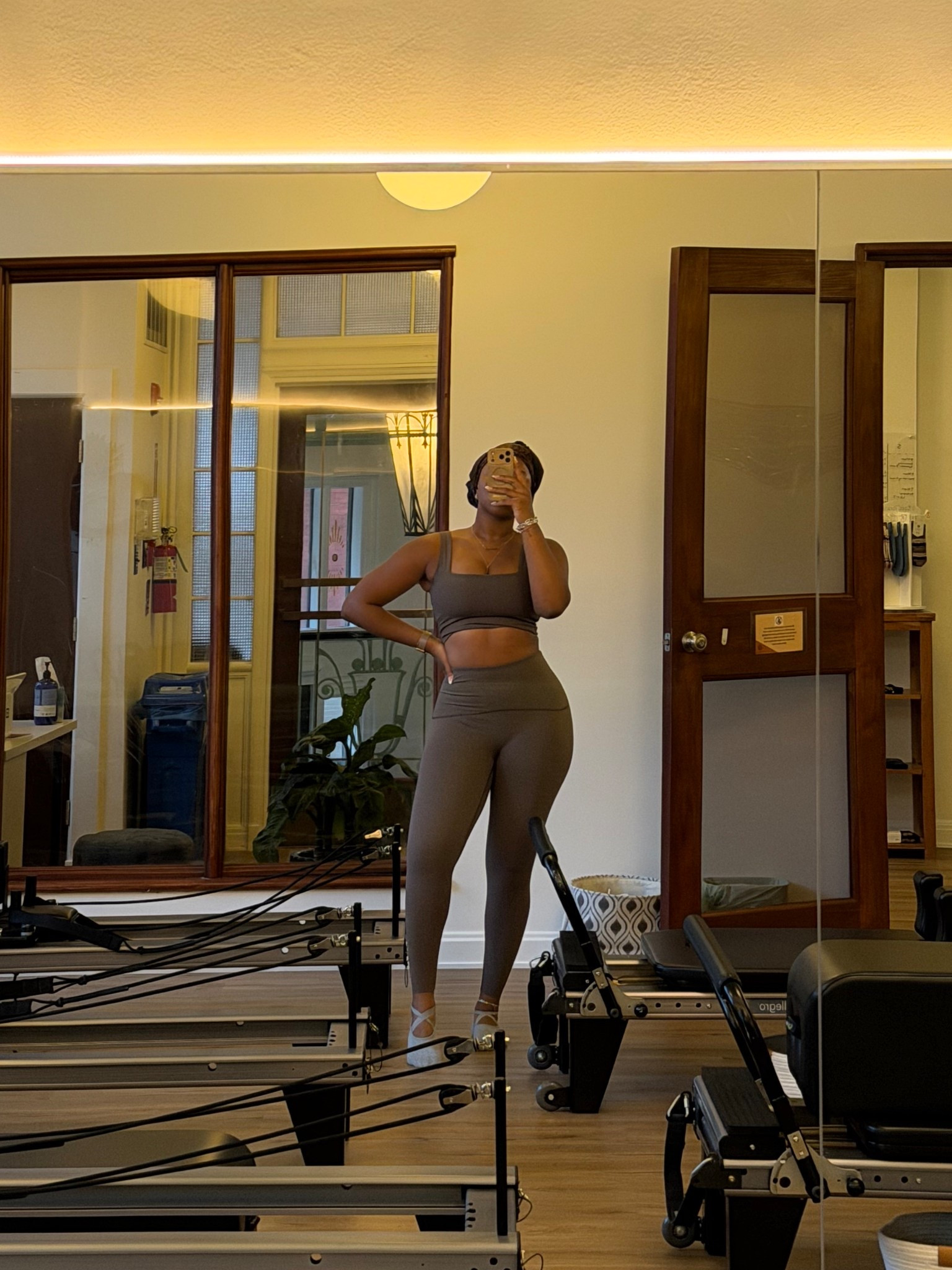 So happy to be back to Pilates 🥰 large top large bottom!! 

#LTKSaleAlert #LTKMidsize #LTKfitnessgoals