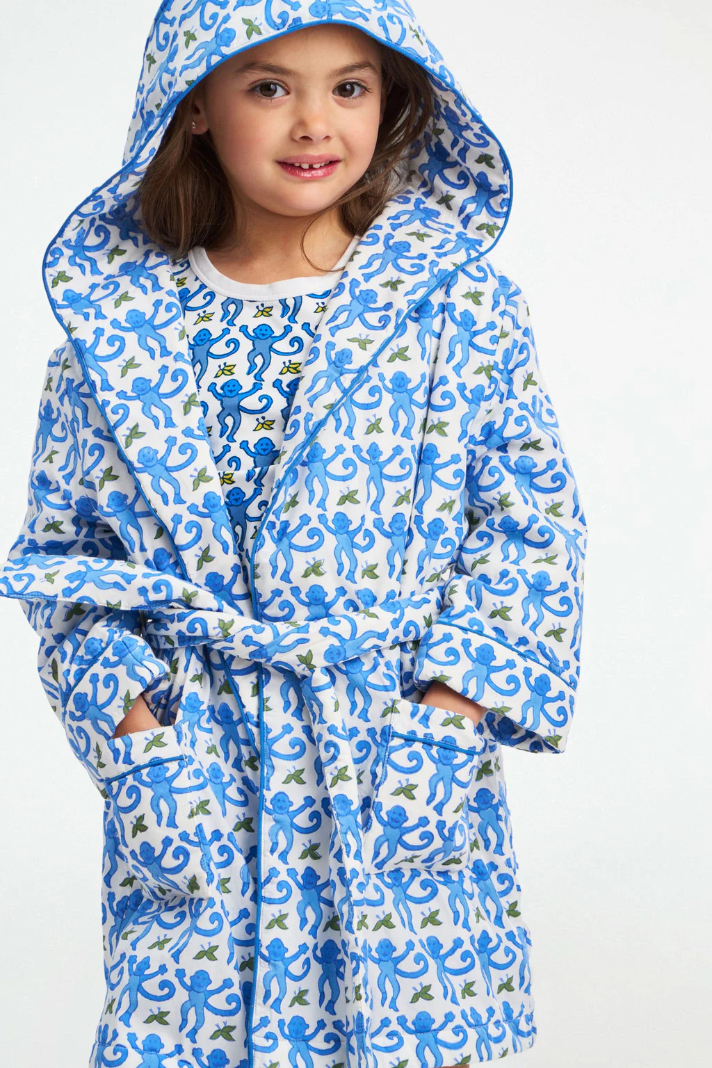 Kids Monkey Cosmo Robe | Roller Rabbit