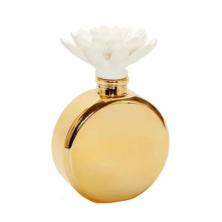 Gold Bottle/White Flower | Bed Bath & Beyond