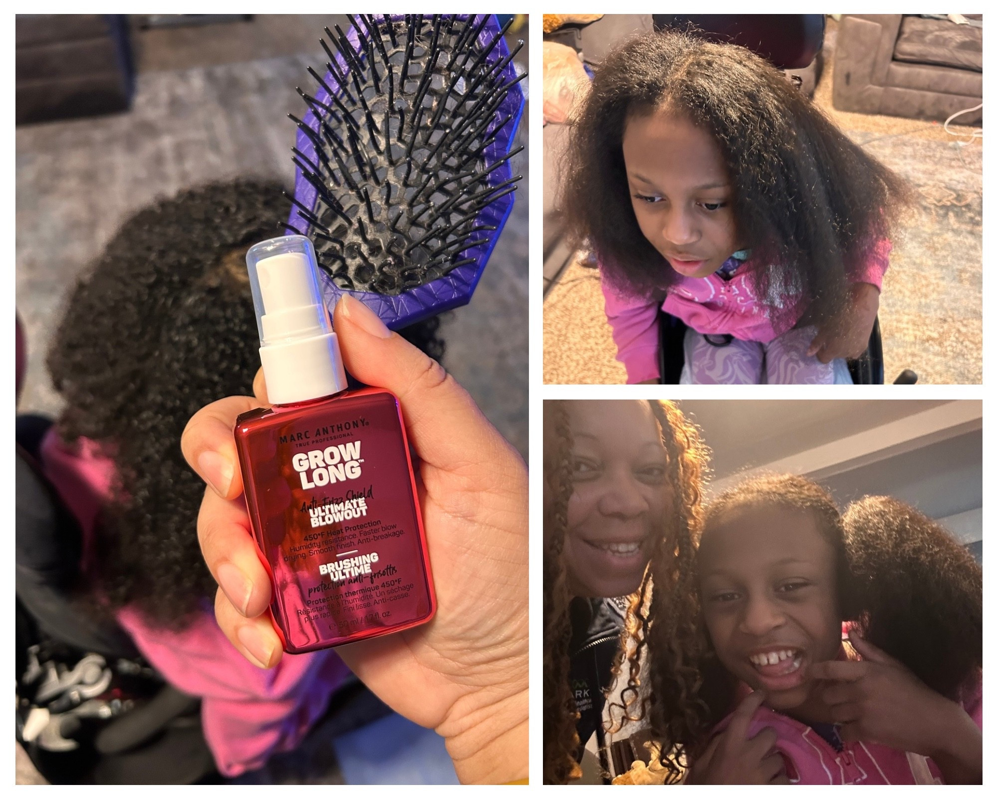 Quick mom moment → detangled and blow dried in under 15 minutes.. yes all this hair !!✨

Used the Marc Anthony Grow Long Blowout Spray + our go-to detangling brush.

This combo gave me slip, protection, and way less breakage while working through her hair — no long battle, no tears, just getting it DONE.

Sharing both here because anything that makes wash day easier is a win in this house. 

#LTKKids #LTKBeauty #HairCareRoutine #MomLife #Detangling #NaturalHairCare

#LTKKids #LTKdayinmylife #LTKmomlife