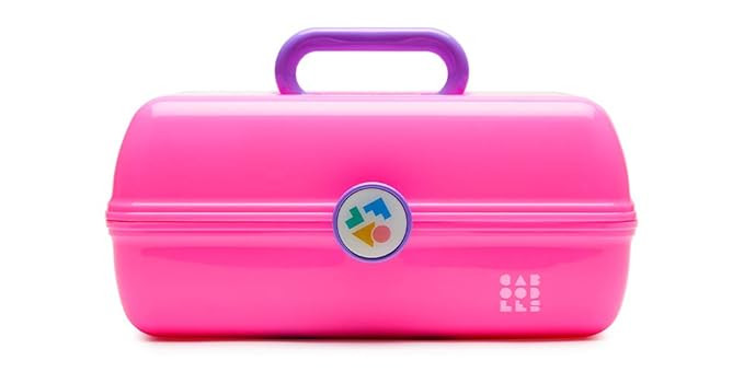 Caboodles Miami beat - on-the-go girl cosmetic organizer, Neon Pink Base With/ Lavender Handle | Amazon (US)