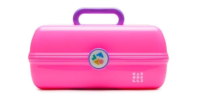 Caboodles Miami beat - on-the-go girl cosmetic organizer, Neon Pink Base With/ Lavender Handle | Amazon (US)