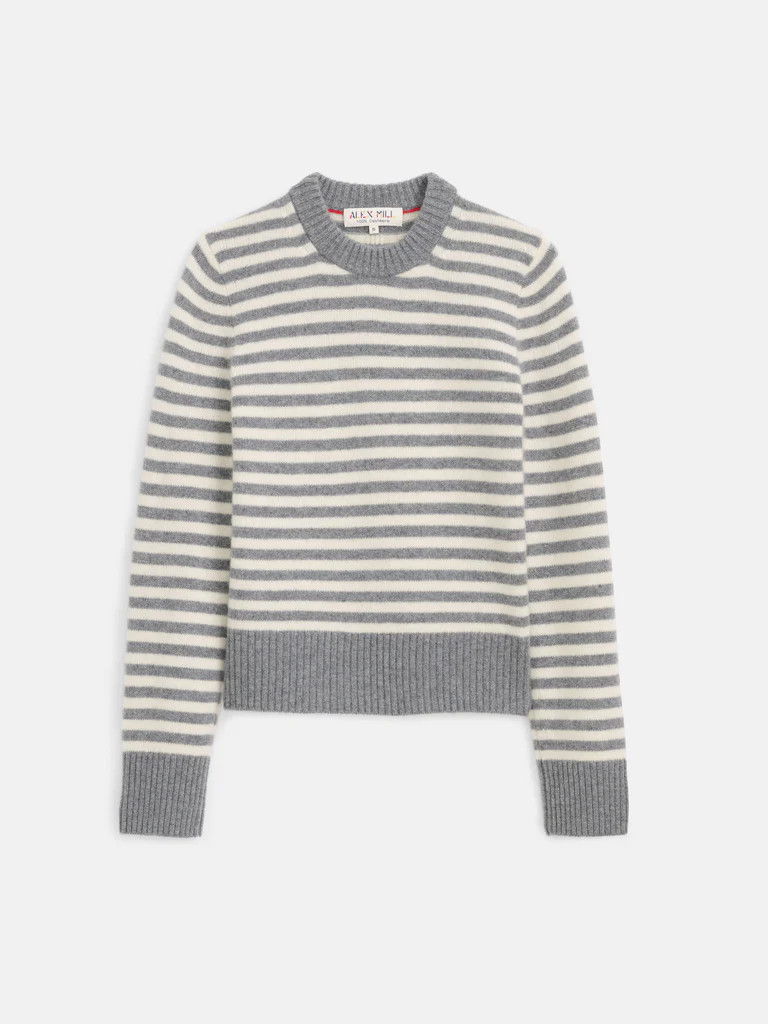 Marais Sweater In Striped Cashmere | Alex Mill