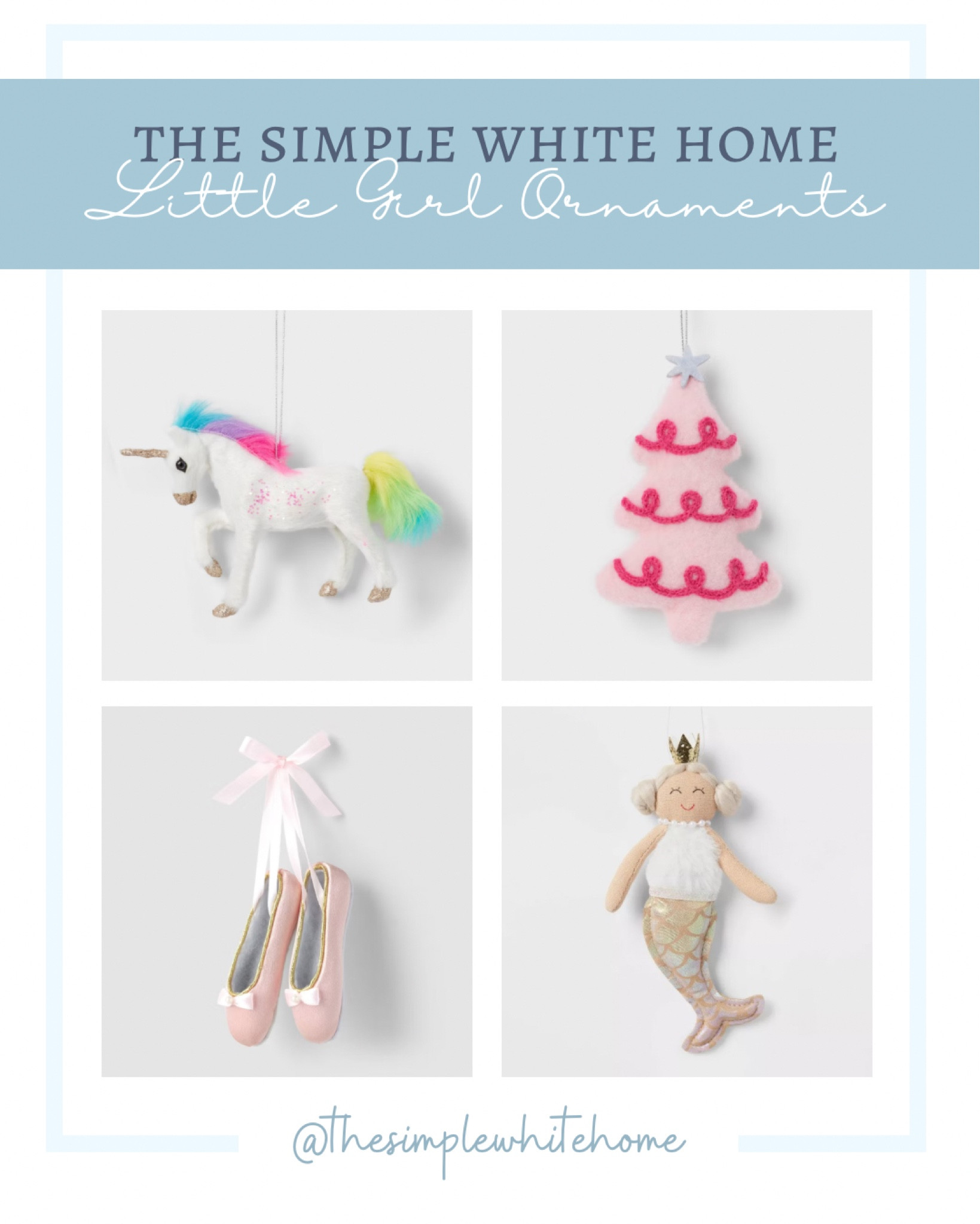 Adorable little girl ornaments. 

#LTKHoliday #LTKFamily #LTKKids