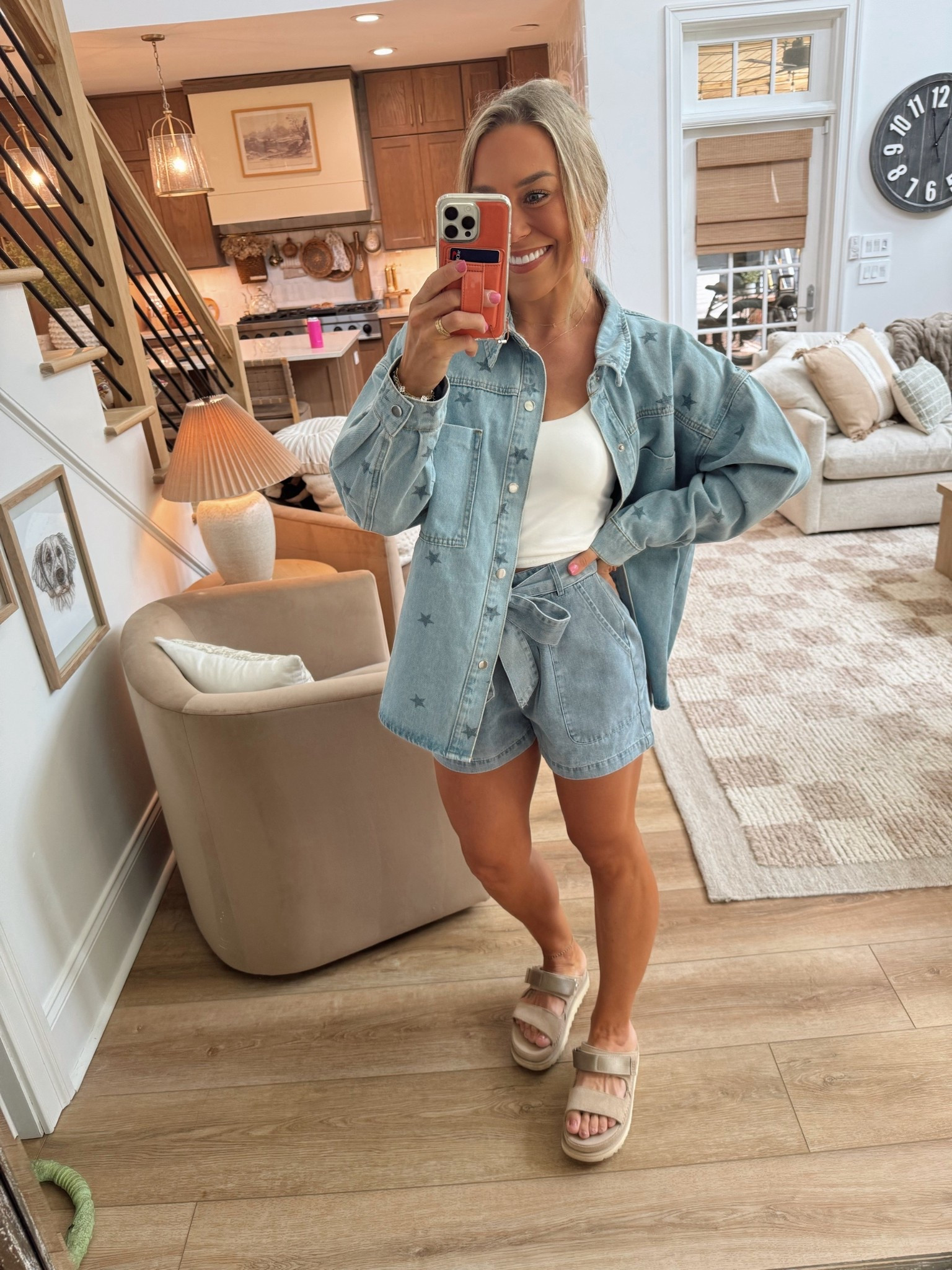 Annual Pink Lily day today!!! 🎀🌼 they bumped my code HOLLEY up to 35% off sitewide today AND donating 10% of all orders until they reach $10,000 to the National Breast Cancer Foundation in support of breast cancer awareness and research! 💕 

Did a L in the jacket & S in shorts! 😚

Ootd / pink lily haul / casual / cute / neutrals / Holley Gabrielle 

#LTKSeasonal #LTKFindsUnder50 #LTKSaleAlert