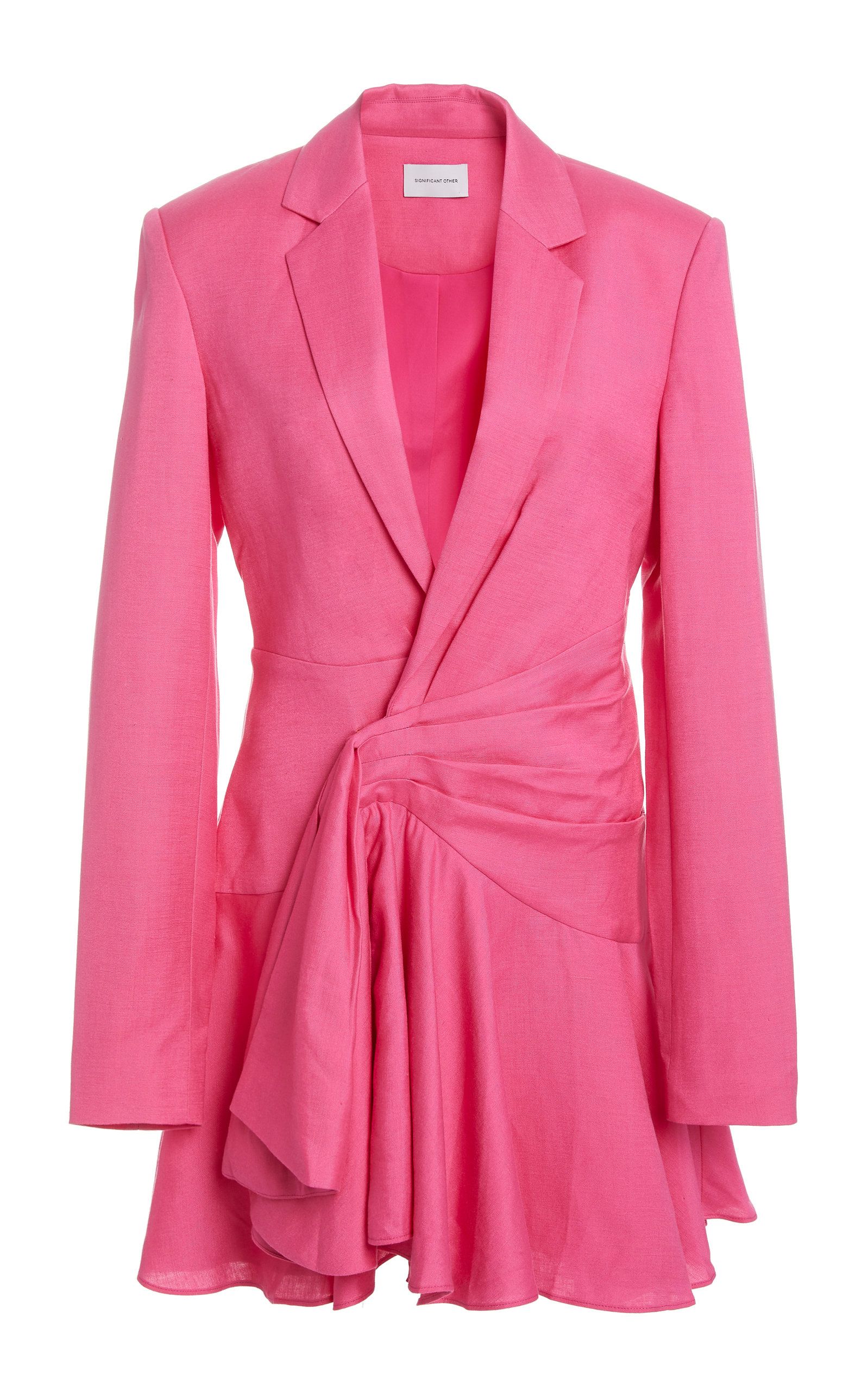 Significant Other - Women's Orchid Linen-Blend Blazer Dress - Pink - Moda Operandi | Moda Operandi (Global)