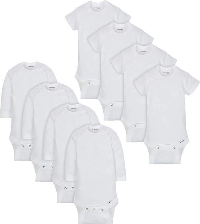 Onesies Brand unisex-baby 8-pack Short Sleeve Mix & Match Bodysuits | Amazon (US)