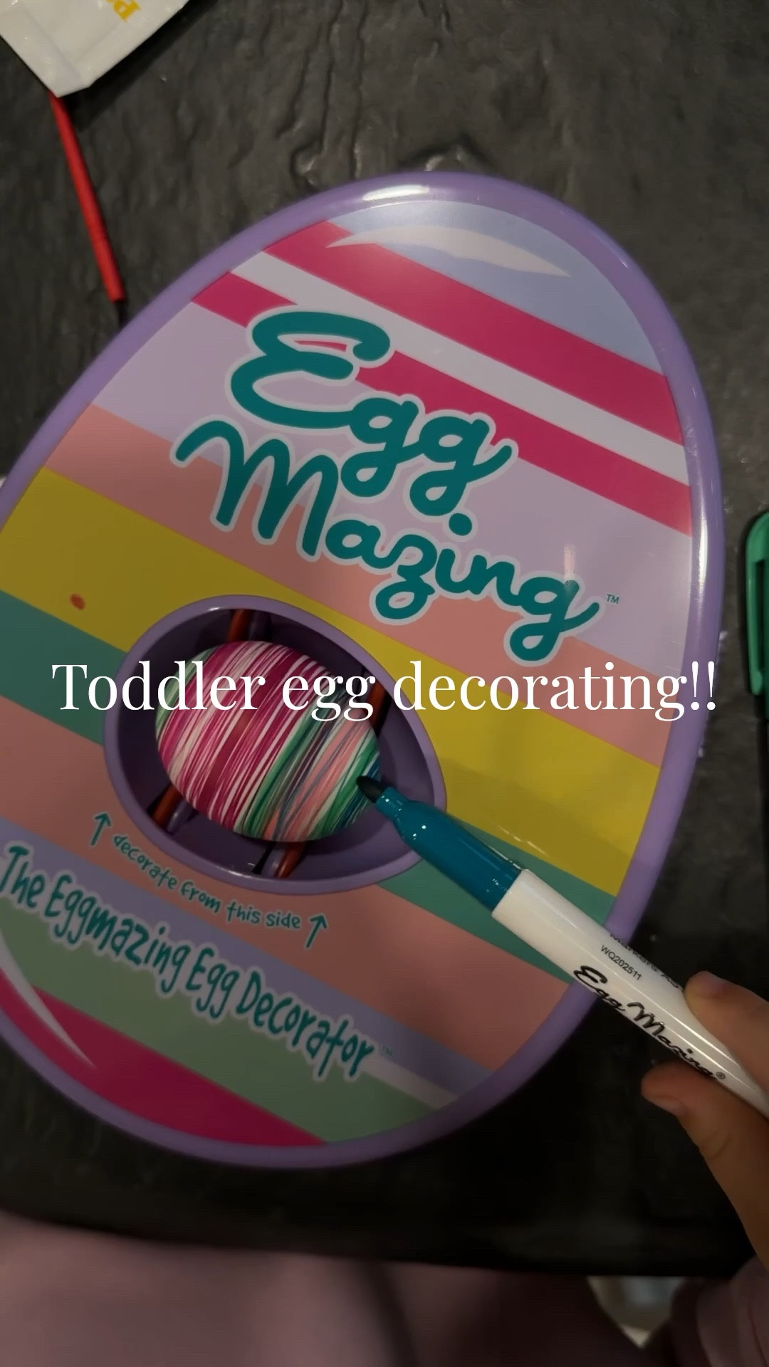 The BEST mess-free toddler way to decorate Easter eggs!! Comes with the markers too! SO EASY & the eggs look so cute too. We dyed them after she finished each to make the background a color! Also was super fun for ME to use 🤭😜🐰

#LTKmomlife #LTKdayinmylife #LTKSeasonal