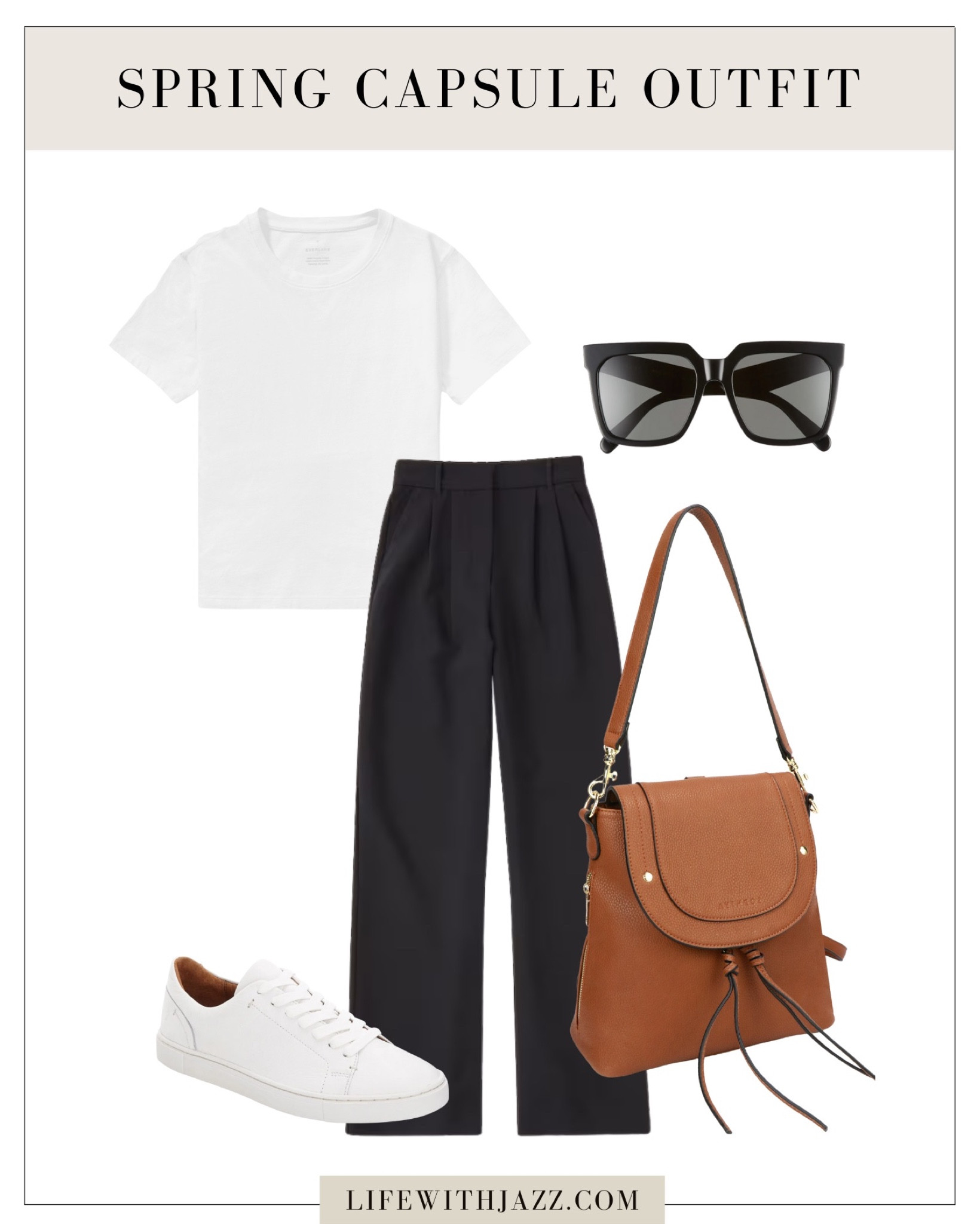 Casual spring/summer outfit 

- summer, casual, comfy, tee, pants, backpack, sneakers, sunglasses 

#LTKstyletip #LTKSeasonal
