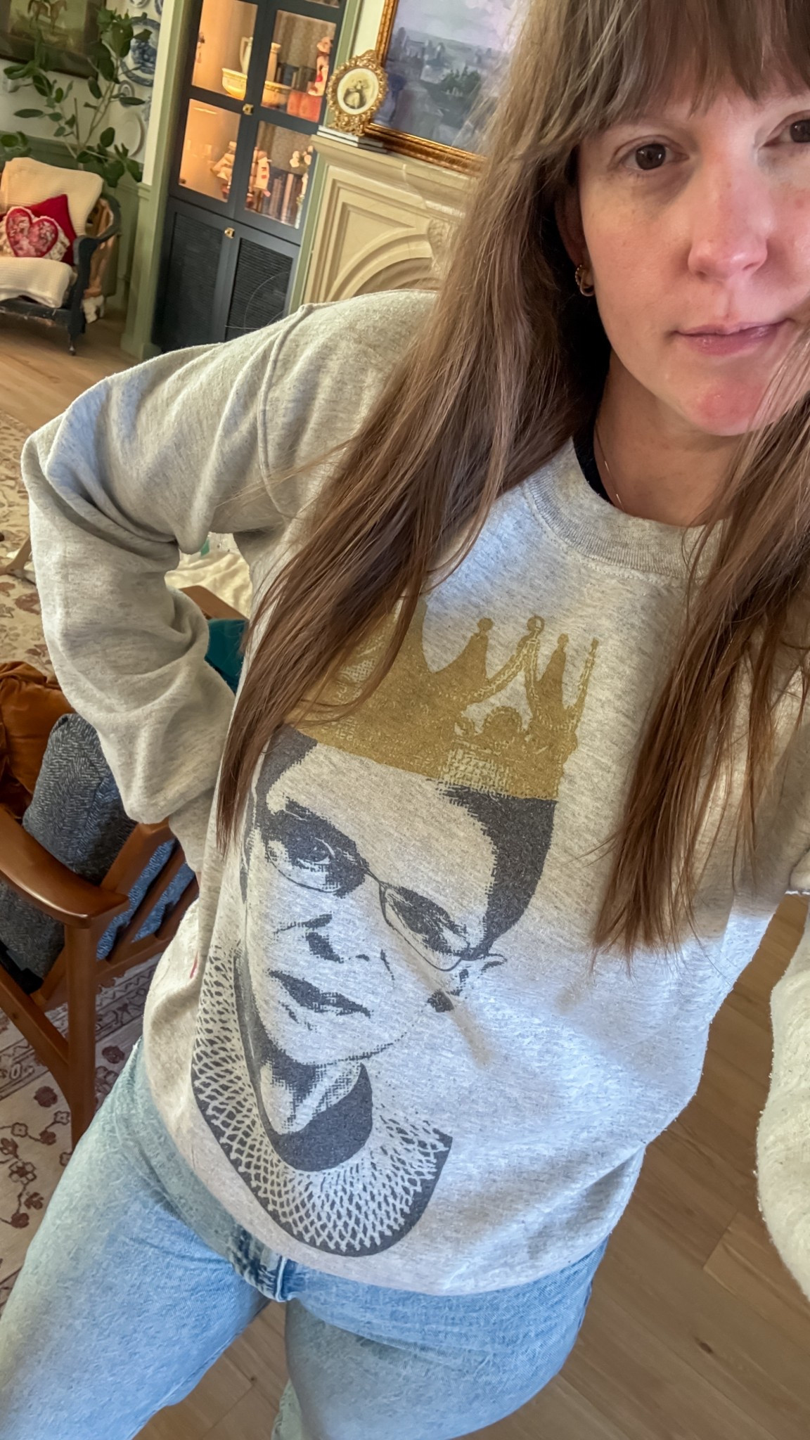 Feels appropriate. I’ve had this RBG sweatshirt for years so the exact one is not longer available but I linked some of my favorites including one that is nearly identical!

#LTKmomlife #LTKKids #LTKootd