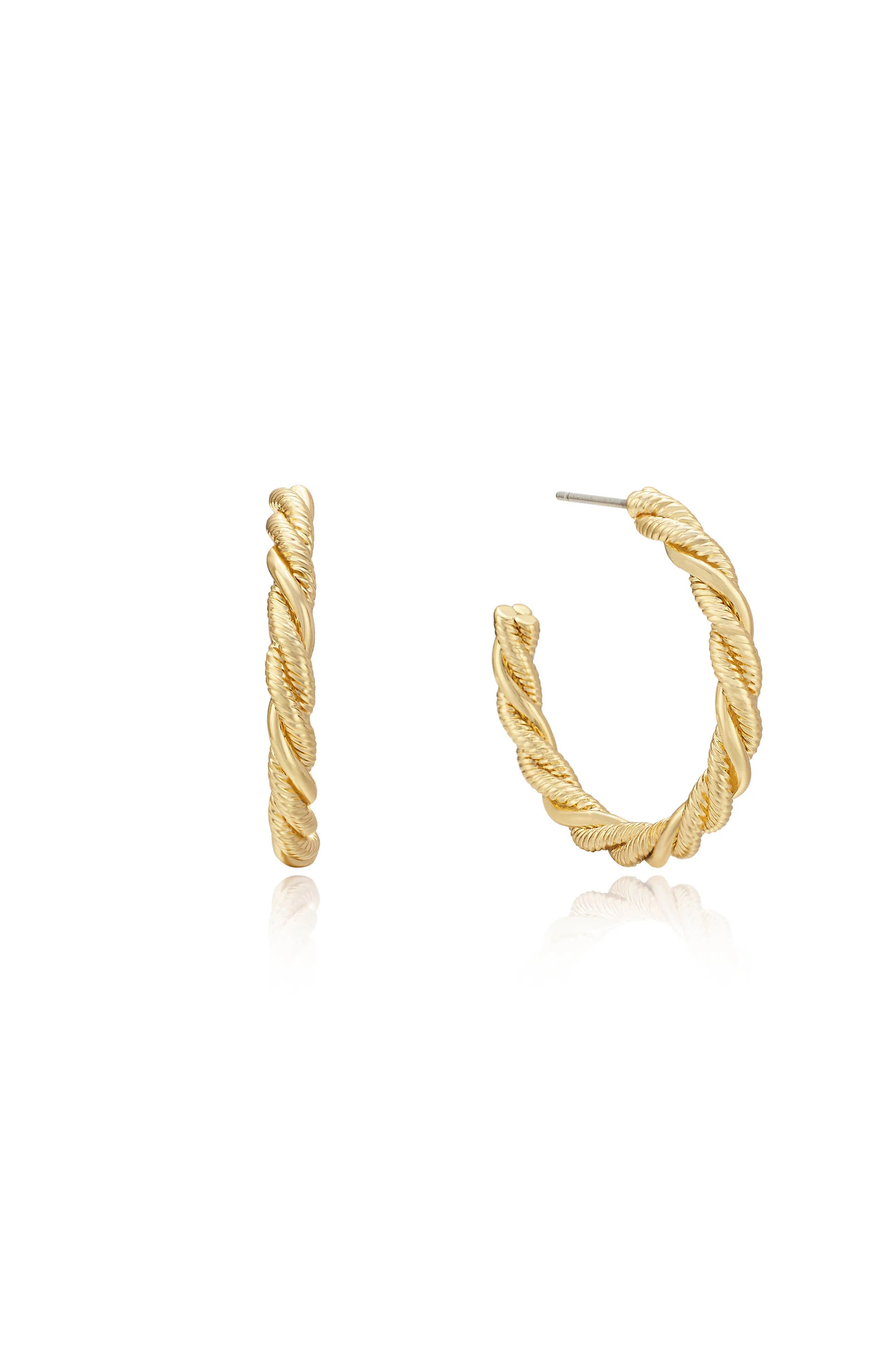 Spun Strands Hoop Earrings | Ettika