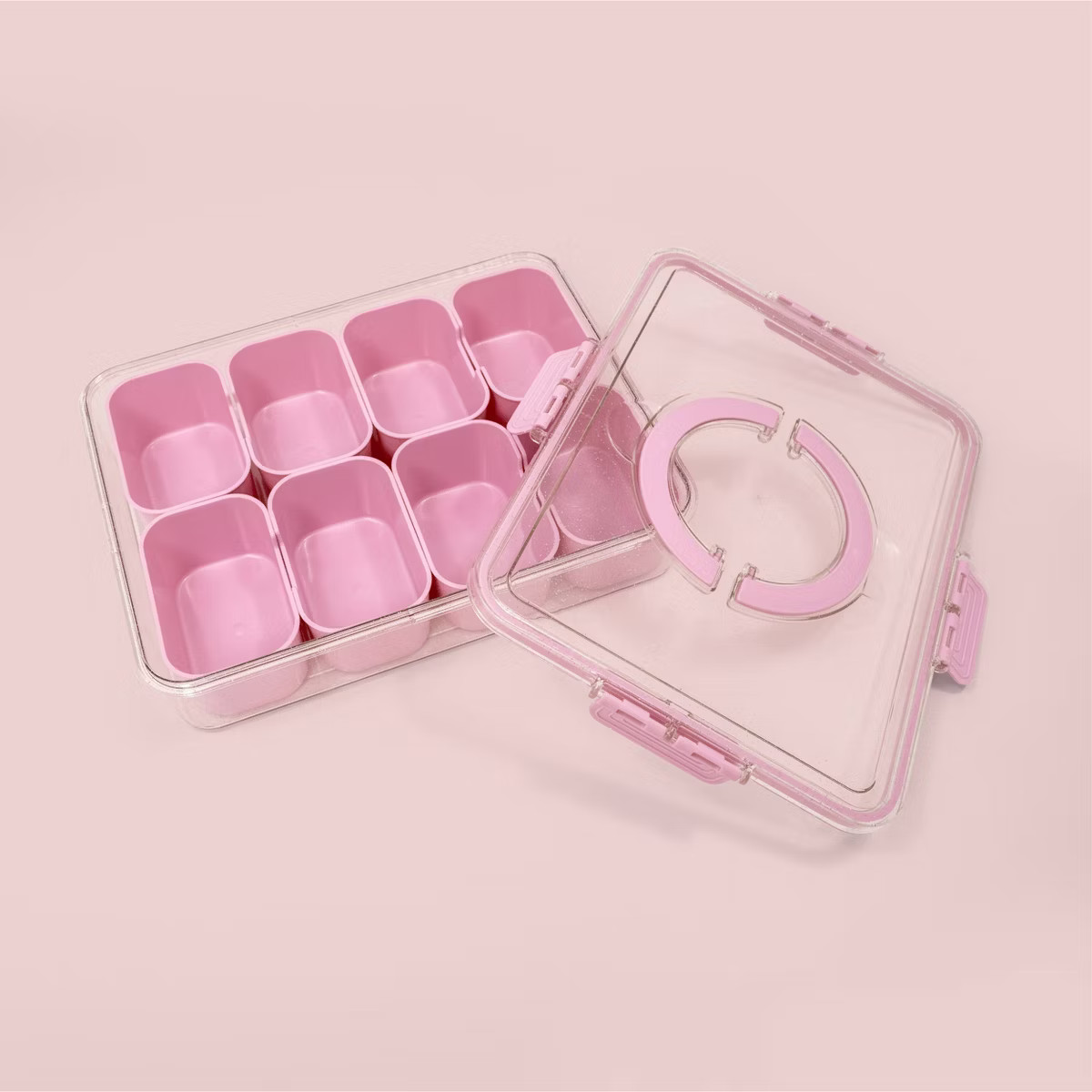 Cook With Color Sparkle Snack Box Food Storage Container Pink | Target