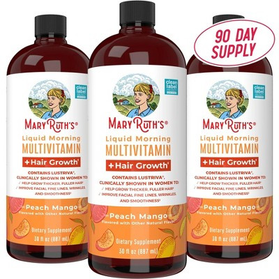 MaryRuth's Liquid Morning Multivitamin + Hair Growth (3-Pack) | Target