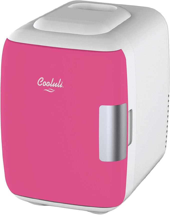 Cooluli Skincare Mini Fridge for Bedroom - Car, Office Desk & Dorm Room - Portable 4L/6 Can Elect... | Amazon (US)