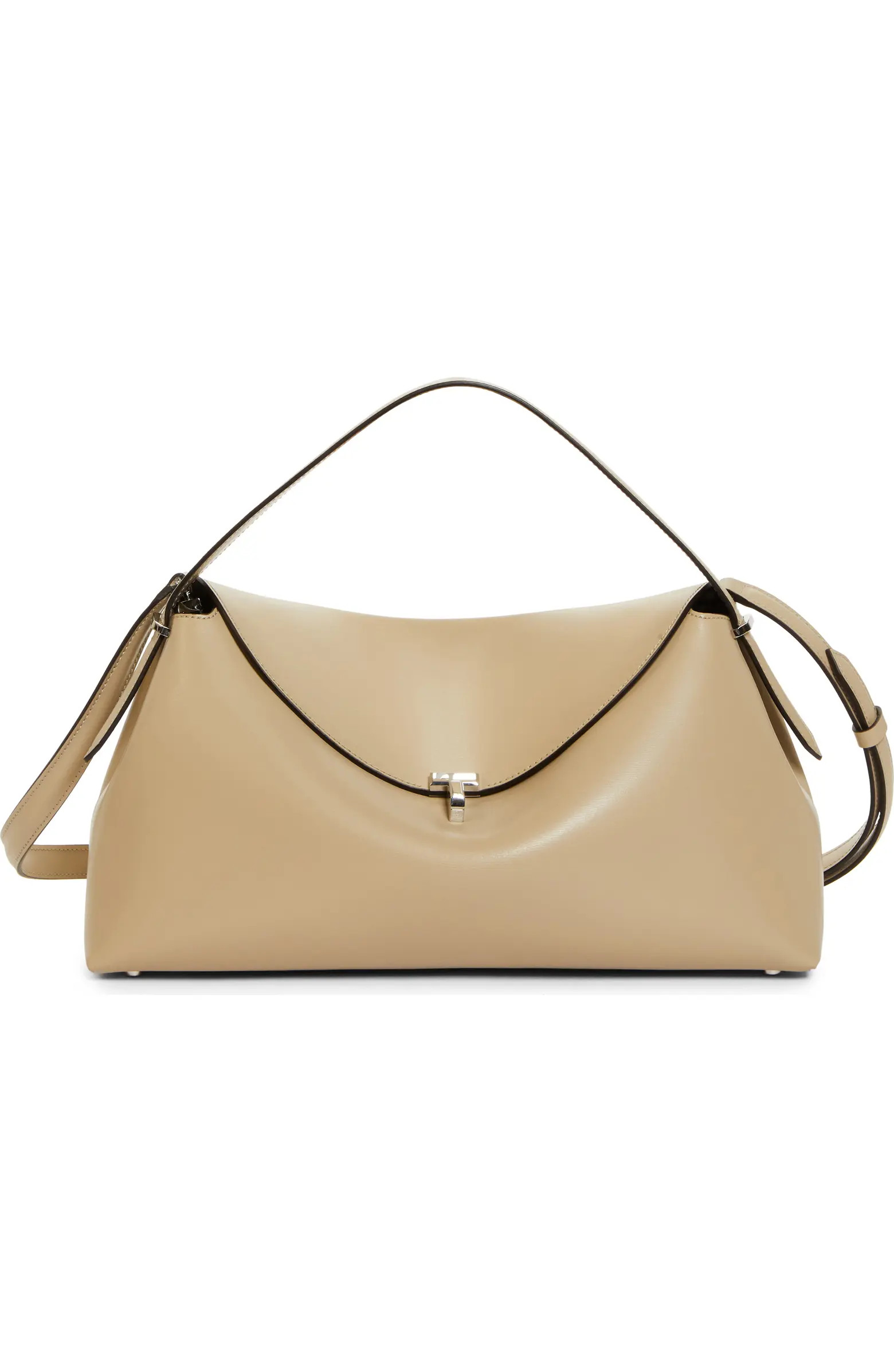 TOTEME T-Lock Top Handle Leather Shoulder Bag | Nordstrom | Nordstrom