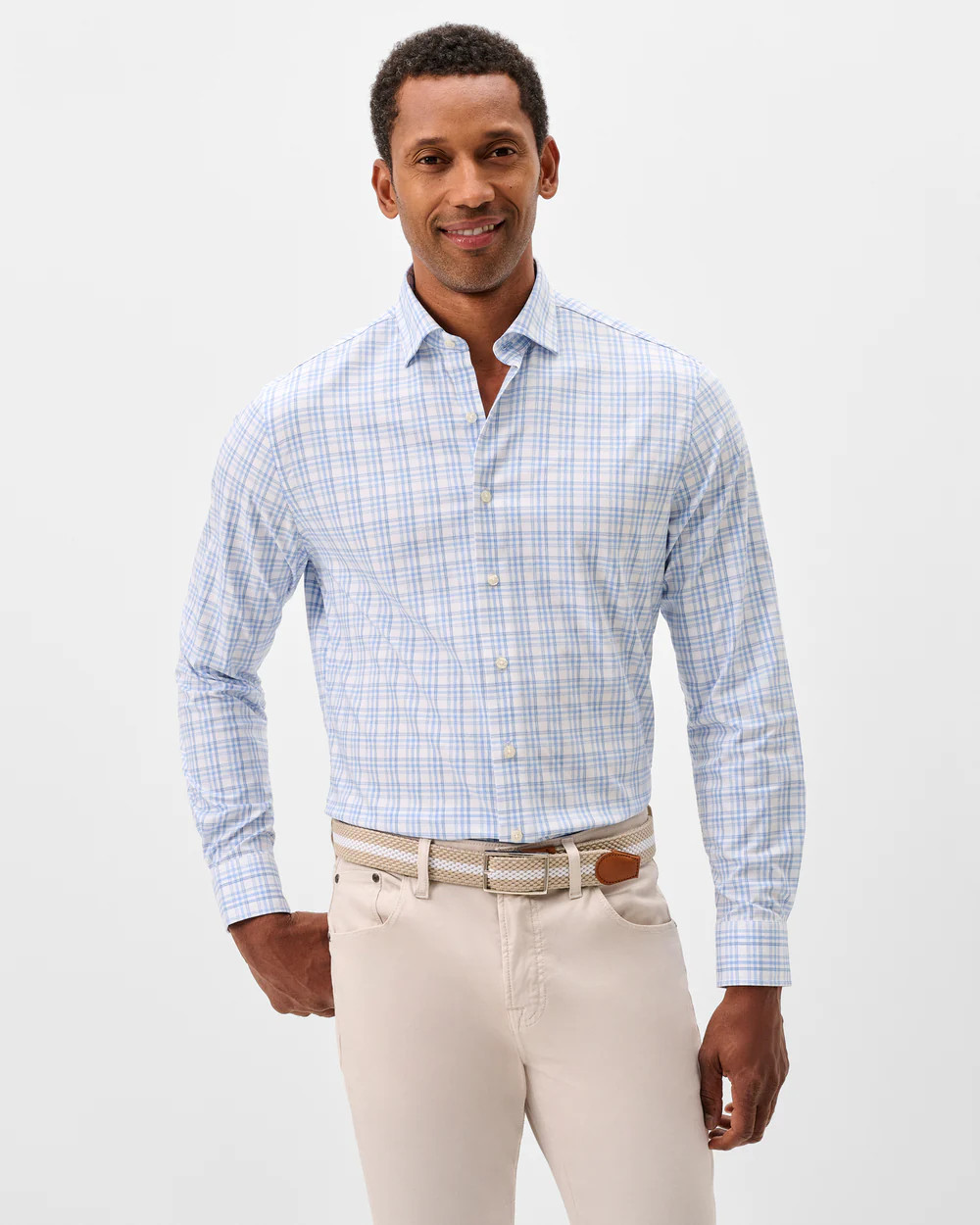 Everyday Performance Button Down Shirt - Rafael Multi Pane | johnnie O