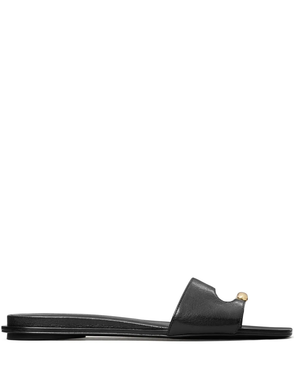 Tory Burch Pierced Flat Sandals | Black | FARFETCH | Farfetch Global