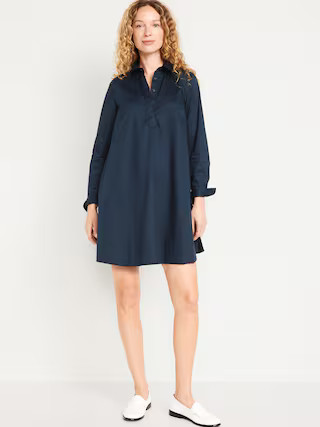 Loose Mini Shirt Dress | Old Navy (US)