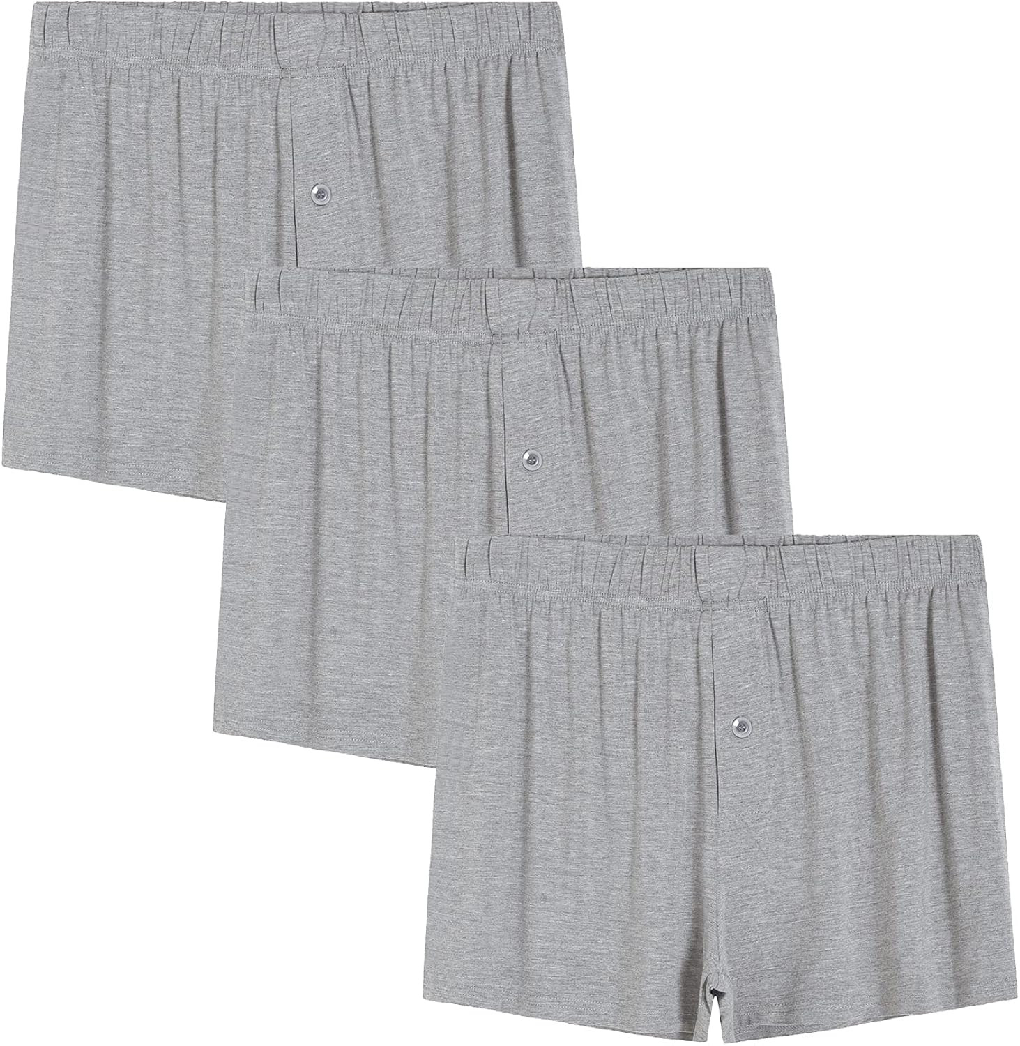 Latuza Men's Bamboo Viscose Underwear Boxer Shorts Trunk Briefs 3 Pack | Amazon (US)