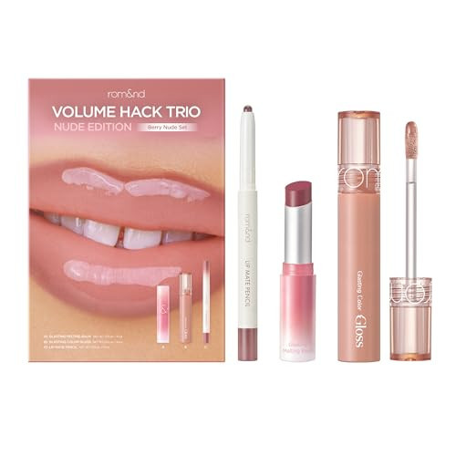 rom&nd Volume Hack Trio Berry Nude Set | 3-Step Plumping Lip Kit for Defined, High-Shine Lips | TikTok Viral Cool-Tone Gradient | Amazon (US)