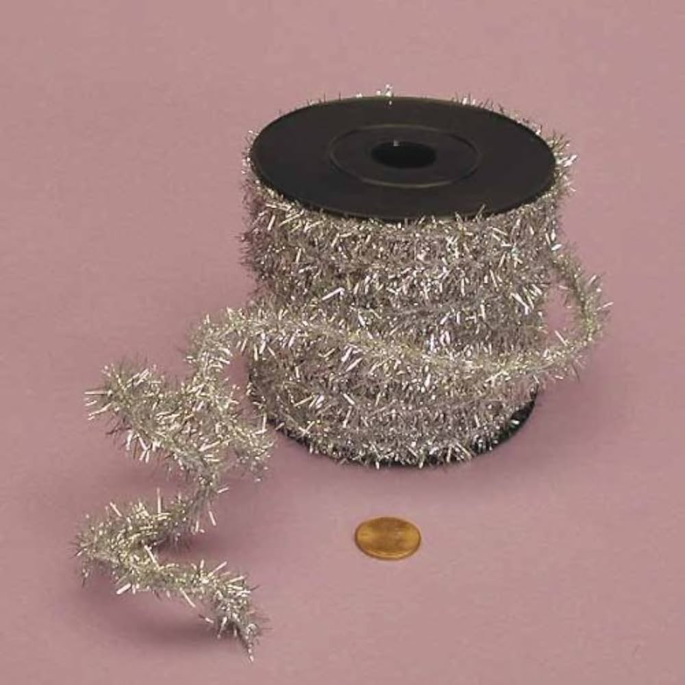 Silver Tinsel Wire, 1/2" X 10Yd | Amazon (US)