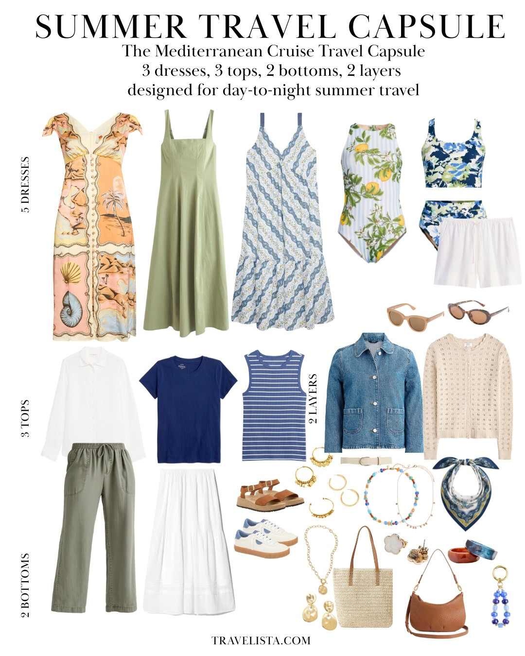 Mediterranean Cruise Core Capsule ✨
The 10-piece foundation of my Europe cruise capsule wardrobe: 3 dresses, 3 tops, 2 bottoms, and 2 layers designed to mix, match, and take you from port days to dinners onboard—all in one carry-on.

#LTKTravel #LTKOver40